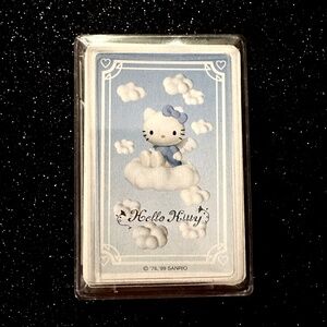 Vintage 1999 Hello Kitty Blue Angel Playing Cards Sanrio 💙